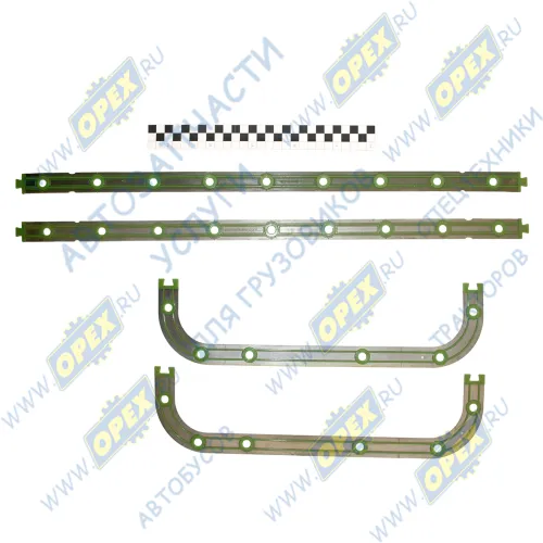 СТР 236-1009 040-А3 Прокладка прямоуг. 385х795; 30отв.ф9, масляного картера (поддона) СТРОЙМАШ