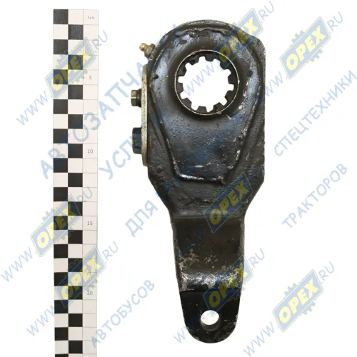 64221-3501135 Рычаг тормоза регулировочный МАЗ левый (гнутый,широкий шлиц, под вал 38мм); (механический) ТАИМ1