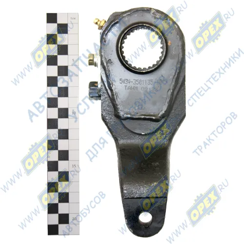 5434-3501135-10 Рычаг тормоза регулировочный МАЗ левый (гнутый,эвольвентный шлиц); (механический) ТАИМ1