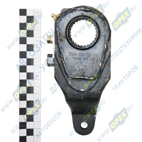 5434-3501136-10 Рычаг тормоза регулировочный МАЗ правый (гнутый,эвольвентный шлиц); (механический) ТАИМ1