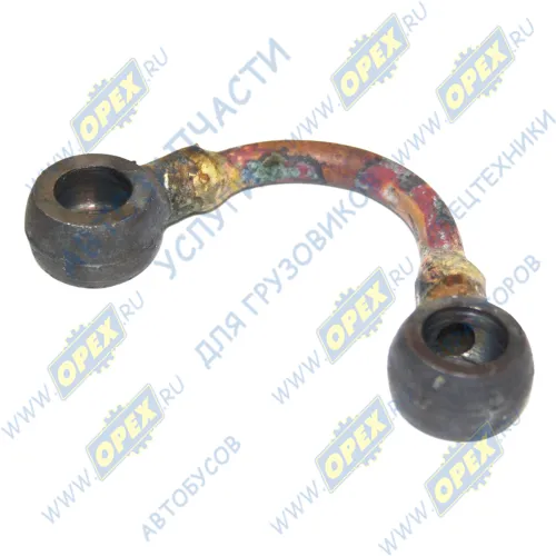 103-3501200 Маслопровод осей суппорта МАЗ (ф6, L=120 под 2 штуцера ф10, трубка (медь), МАЗ-5440,6430) ТАИМ1