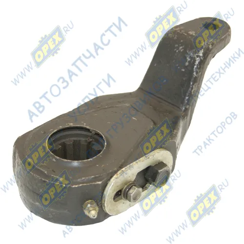 64221-3501135 Рычаг тормоза регулировочный МАЗ левый (гнутый,широкий шлиц, под вал 38мм); (механический) ТАИМ