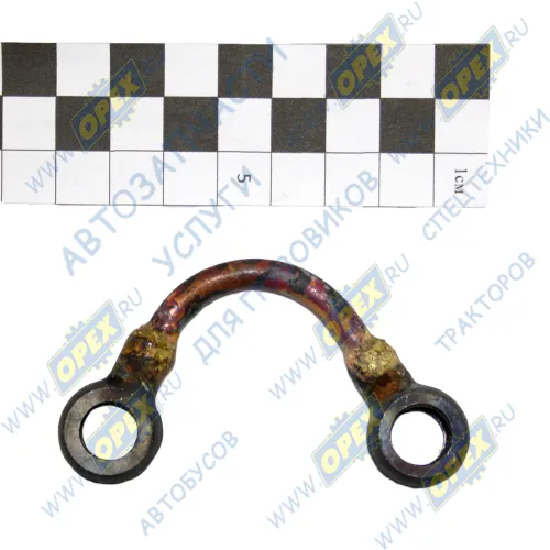 103-3501200 Маслопровод осей суппорта МАЗ (ф6, L=120 под 2 штуцера ф10, трубка (медь), МАЗ-5440,6430) ТАИМ