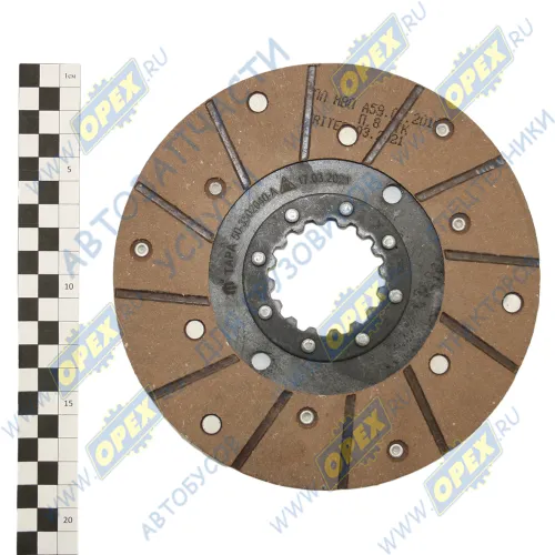 50-3502040-А Диск тормозной D=180 16 шлицов, с накладками, МТЗ.ЮМЗ; клепанный ТАРА1