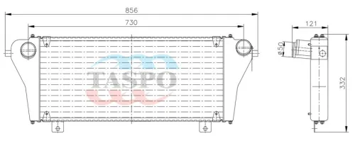 A21R22T-1172012 Охладитель наддувочного воздуха (интеркуллер) ОНВ ГАЗель Некст (Next) ТАСПО