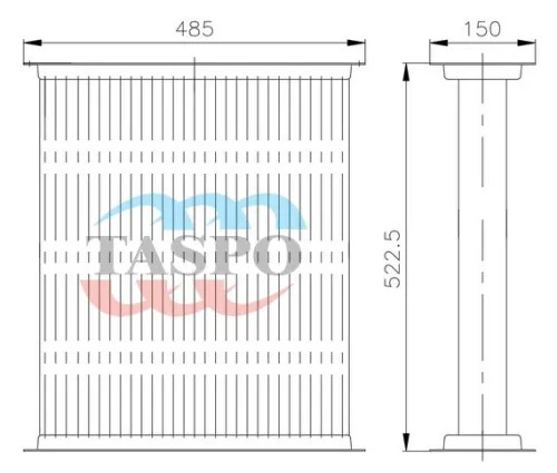 70У-1301.120 Сердцевина радиатора Д-240;243;244;245 МТЗ-80,82 (узкая); (алюминиевая) ТАСПО
