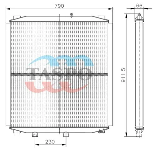 ТМ 50-09-151 Радиатор масляный нов./обр. теплоотдача=14,0, (Т-170,Т-10,Д-180) ТАСПО