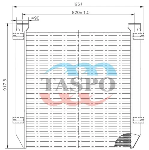 ОМ 926-1172010-063 Охладитель наддувочного воздуха МАЗ 103,105,107,20 дв.OM926 ТАСПО