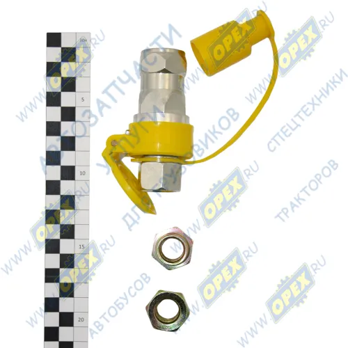 200255 Разъем пневматический (комплект) M16/M22; (желтый, с крышкой, к-т) ТАЮРАВТО2