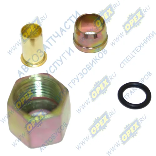 200058 РМК (фурнитура) пневмотрубки ф10х1мм UNIVERSAL (1970-2020); (4наим) гайка,ниппель,втулка,кольцо РТИ ТАЮРАВТО