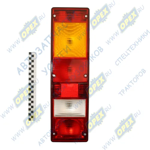 7442-291 Фонарь задний КАМАЗ,МАЗ,УРАЛ правый 24в (байонет сзади); б/л (боковой габарит) ТЕХАВТОСВЕТ