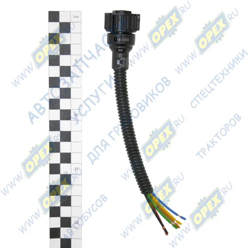 ТАС-680080 Разъём электрический 7-pin (соответствие AMP 1.5, ответная часть 7810620) MB; для фонарей прямой (7конт. ) 20см ответная часть ТЕХАВТОСВЕТ1