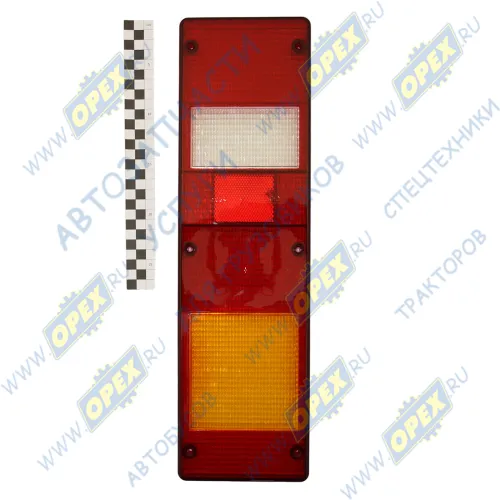 Р 7442-211 Рассеиватель 455х130 крепление 6отв. /СУПЕРМАЗ/Б ТЕХАВТОСВЕТ1