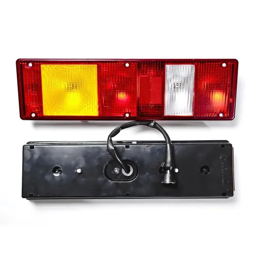 7452-263 Фонарь задний левый КАМАЗ,МАЗ,УРАЛ 24в со жгутом (вилка СЦАЗ); (с проводом б/л) ТЕХАВТОСВЕТ