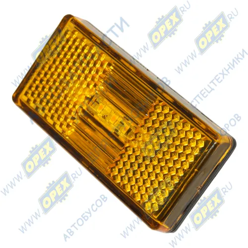 50-24В-00 Фонарь габаритный оранжевый 12/24V 1-контактный разъем серии 6,3 ТЕХАВТОСВЕТ
