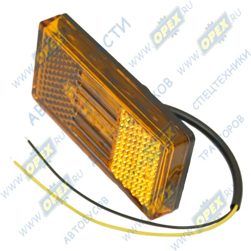 51-00 Фонарь габаритный оранжевый 12/24V с проводом; 51.3731 ТЕХАВТОСВЕТ