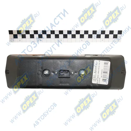 130-221 Фонарь задний КАМАЗ,ГАЗ,ЗИЛ левый 24в. с подсветкой 320х90; (6 болтов) ТЕХАВТОСВЕТ1