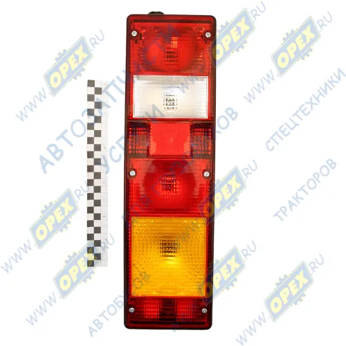 7442-290 Фонарь задний КАМАЗ,МАЗ,УРАЛ правый 24в (байонет сбоку); б/л (боковой габарит) ТЕХАВТОСВЕТ2