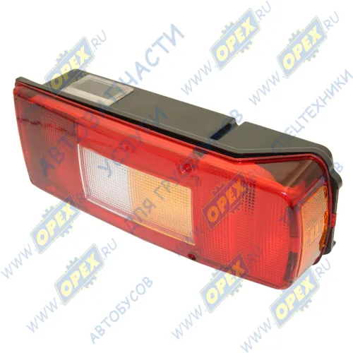 U0099-01L Фонарь задний левый ГАЗон Некст (разъем АМР); с АМР Сити с подстветкой номера б/л ТЕХАВТОСВЕТ