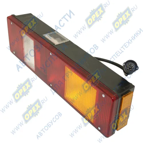 7452-260 Фонарь задний левый КАМАЗ,МАЗ,УРАЛ 24в (боковой габарит) со жгутом ТЕХАВТОСВЕТ