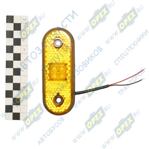 100-00 Фонарь габаритный оранжевый 104х36х11,5мм светодиод ТЕХАВТОСВЕТ