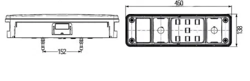 U02901L Фонарь задний левый 6-секций KRONE NEW DAF LCV (1970-2020), KRONE (1970-2020); LED без рога ТЕХАВТОСВЕТ1