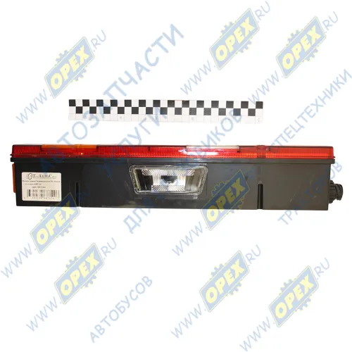 561-02 Фонарь задний КАМАЗ,МАЗ,УРАЛ левый 24в; (байонет сбоку, боковой габарит) б/л ТЕХАВТОСВЕТ1