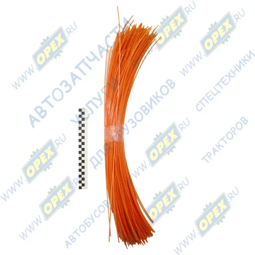 Ворс ПП-700 Ворс полипропиленовый 700мм (1кг); Ф=3,5мм, оранжевый Технодор