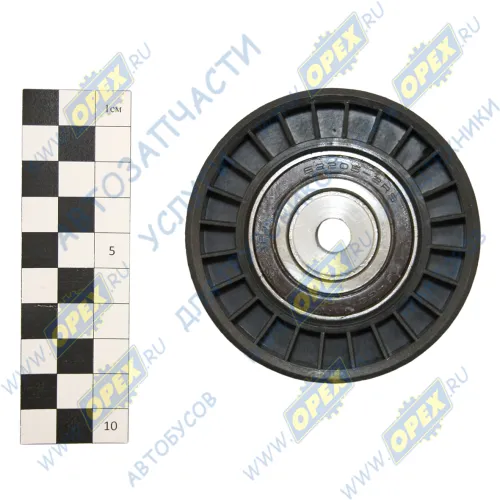 406-1308080-30 Ролик (ПВХ) натяжной посад. ф10 наружн. ф84 H=29 в сб. с подшипником 180205 ремня УАЗ Патриот,Пикап,Профи (дв.ЗМЗ-409051.10,409052.10 ПРО) Евро-4	 Технокомплект1