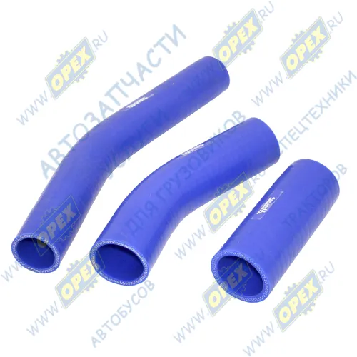 130-1300000 Комплект патрубков радиатора ЗИЛ-130; (3шт.) силикон синий ТехноПартнер