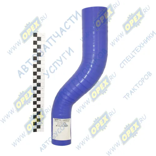 65115-1303010-28 Шланг ШО (патрубок) кривой радиатора верхний L=400, ф45/60 (Z-образный) Камаз силикон ТехноПартнер1