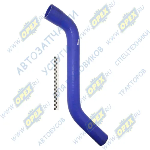 6312В5-1303010-010 Шланг (патрубок) кривой (2 изг.) ф50х62/ф60х72 L=680 радиатора верхний (ЯМЗ-536; силикон ТехноПартнер1