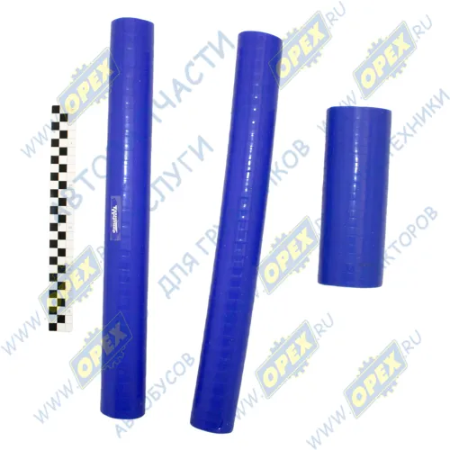 5336-1303000 Комплект патрубков радиатора Супер МАЗ (3 шт.) (6422-1303025/10); СИЛИКОН синий ТехноПартнер1