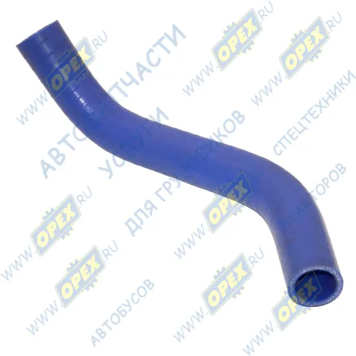 437043-1303010-001 Шланг (патрубок) кривой (2 изг.) ф37х47/ф42х52 L=550 МАЗ-4370 верхний силикон ТехноПартнер