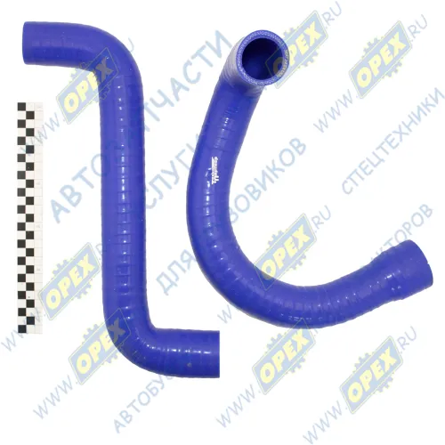 33106-1303000 Комплект патрубков радиатора ГАЗ-33106,Валдай (дв.Cummins ISF3.8 Евро-4) (2шт.) СИЛИКОН синий ТехноПартнер1