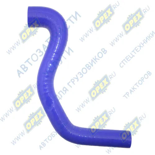 C40R13-1303025 Шланг (патрубок) кривой (3 изг.) ф38х48/ф50х60 L=570 радиатора нижний ПАЗ-320405-04,Вектор Некст; (силикон) ТехноПартнер1