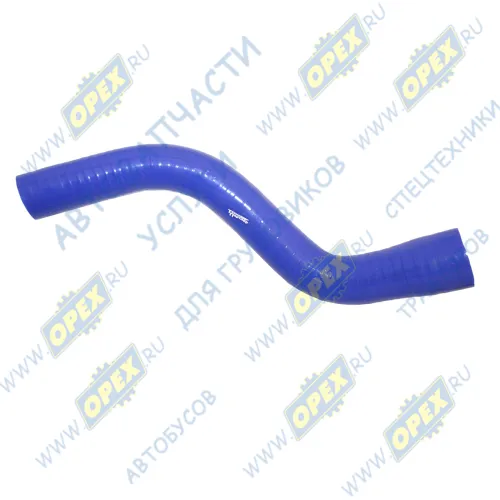 5550В3-1303010-010 Шланг (патрубок) кривой (2 изг.) ф50х64/ф60х74 L=630 радиатора верхний ЯМЗ-536; (силикон) ТехноПартнер1