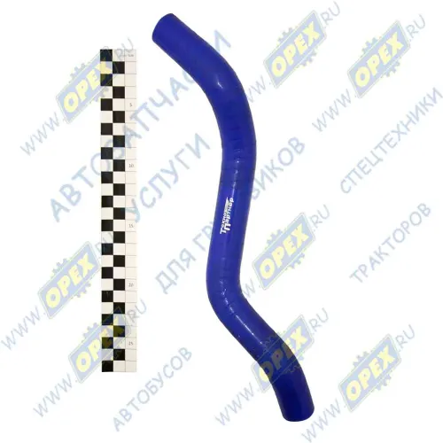 245-1307214 Шланг МБС ф18х28 L=340 кривой, подводящий теплообменника; (силикон) МАЗ-4370 Евро3 ТехноПартнер1