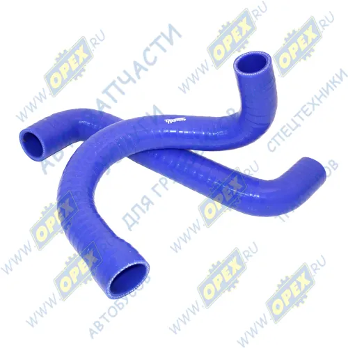 33106-1303000 Комплект патрубков радиатора ГАЗ-33106,Валдай (дв.Cummins ISF3.8 Евро-4) (2шт.) СИЛИКОН синий ТехноПартнер