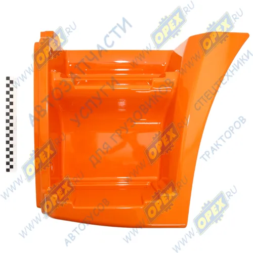 65115-8405111-60 Щиток КАМАЗ-65115 подножки левый рестайлинг; оранжевый Технотрон1
