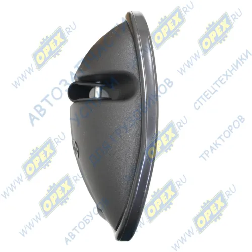 В57.8201020-10 Зеркало боковое КАМАЗ,МАЗ широкоугольное сферическое (219х169) без обогрева (дополнит.); с хомутом крепления Тимер3