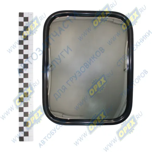 В57.8201020-10 Зеркало боковое КАМАЗ,МАЗ широкоугольное сферическое (219х169) без обогрева (дополнит.); с хомутом крепления Тимер