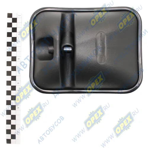 В57.8201020-10 Зеркало боковое КАМАЗ,МАЗ широкоугольное сферическое (219х169) без обогрева (дополнит.); с хомутом крепления Тимер2