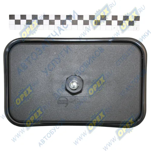 58.8201020-10 Зеркало (ПВХ) УРАЛ,ПАЗ сфера без обогрева широкоугольное в сборе бордюрное; 252х156 Тимер1