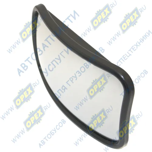 58.8201020-10 Зеркало (ПВХ) УРАЛ,ПАЗ сфера без обогрева широкоугольное в сборе бордюрное; 252х156 Тимер