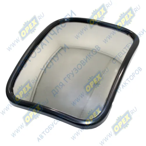 В57.8201020-10 Зеркало боковое КАМАЗ,МАЗ широкоугольное сферическое (219х169) без обогрева (дополнит.); с хомутом крепления Тимер1