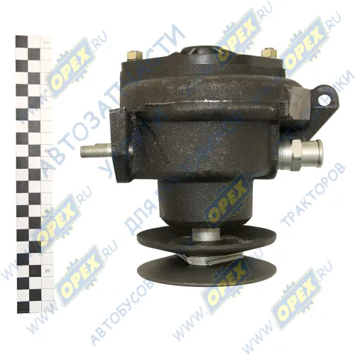 238АК-1307010 Насос водяной (чугун) фшкива=120; 1ручей; 4отв.ф10/2шпильки М10х1 с перепуск.клапаном в сборе ТМЗ2