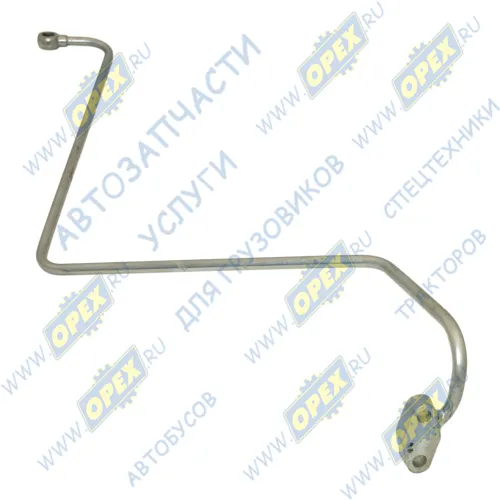 260-1118030-И ТМК Трубка (сталь) ф10 L=1180; 1 ромбич.фланец 2отв.ф8/под штуцер ф14 подводящая турбины Д-260(260-1118030-И) ТМК