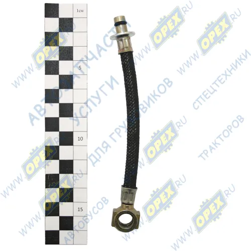 240-1104.370-Б ТМК Трубка (МБС в оплетке) ф6; L=145, под штуцер ф10 дренажная форсунок ЯМЗ-240Н,240П ТМК1