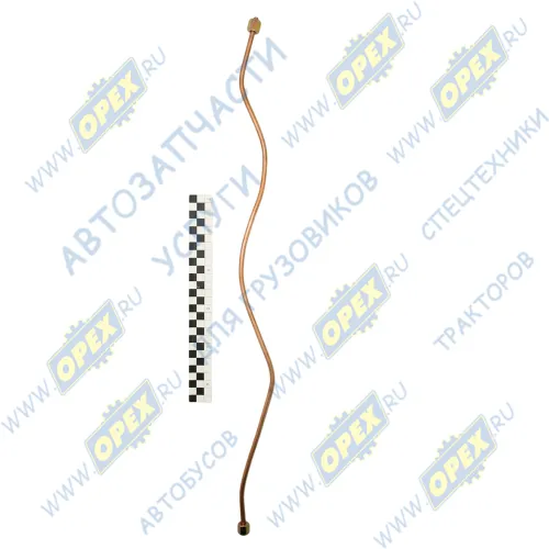 642207-3509262 Трубка компрессора МАЗ подвода масла (ф6; L=700 Г=М12+К14/Г=М12+К14; (медь) ТМК1